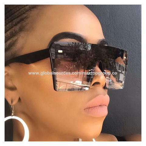 Buy Wholesale China Trendy Square Shades Fashion Oversized Luxury Custom  Sunglasses 2022 Women Sun Glasses Sunglasses & Sunglasses at USD 1