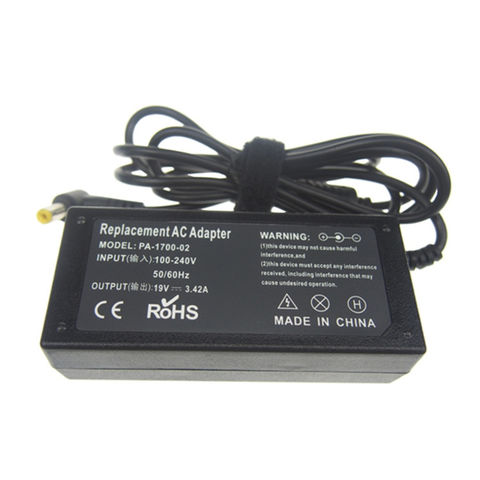 Power Adapter For Computer Input AC 100-240V 50/60Hz / Output: 19V 3.42A 65W