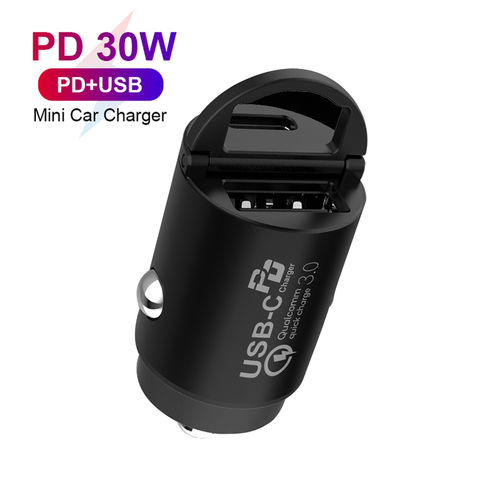 Comprar 66W 5 puertos USB Cargador de coche Carga rápida QC3.0 PD