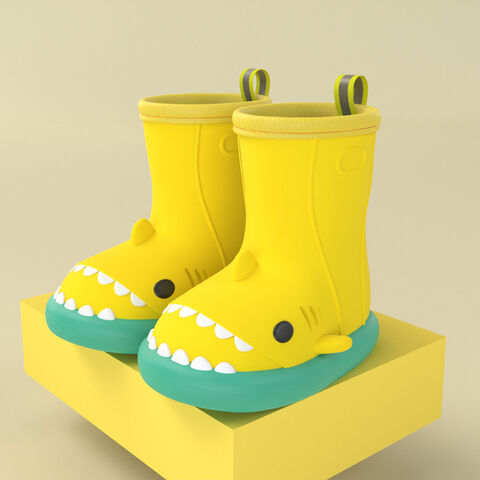 Bottes de Pluie Enfant Requin Mignon 2024 pour Garçons et Filles, Imperméables, Antidérapantes en Eva pour Tout-Petits for sale at factory direct price