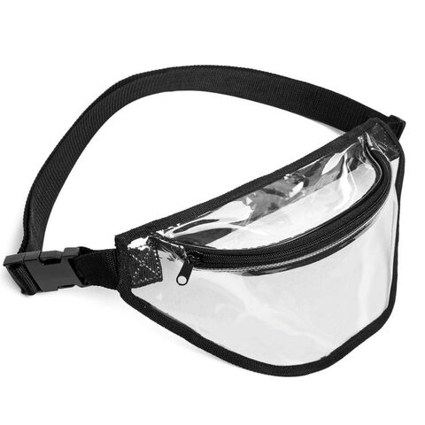 Vente en gros d'usine de sacs banane en PVC, sac de rangement transparent pour pièces de monnaie, idéal pour les loisirs et le sport