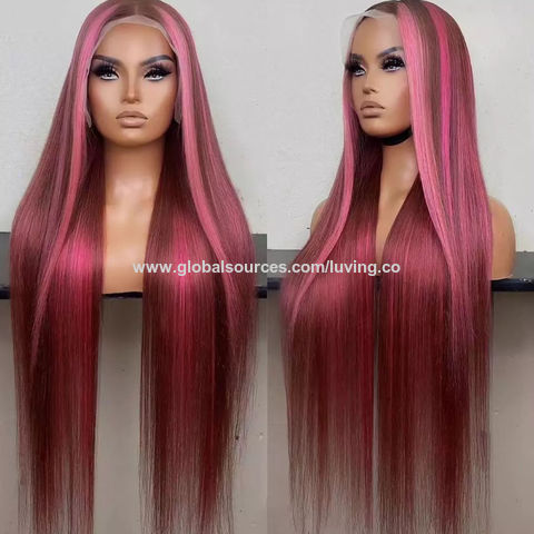 pink human hair