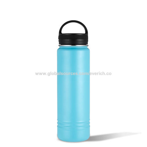 Wholesale Glass Double Wall Water Bottle- 17oz- Teal/Clear CLEAR/DARK TEAL