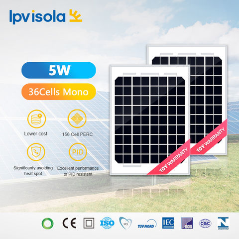 Isola 5W/10W/20W/30W Mono 156 Half-cell Solar Module Small Size PV ...
