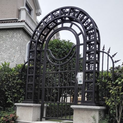 Portes extérieures en métal pour la maison porte en fer forgé pour la maison  - Chine Porte, porte en fer forgé