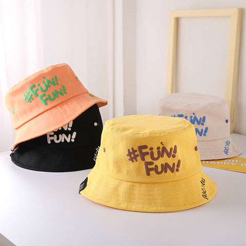 Letter Printing Children's Fisherman Hat Ins Flat Sun Hat For Baby