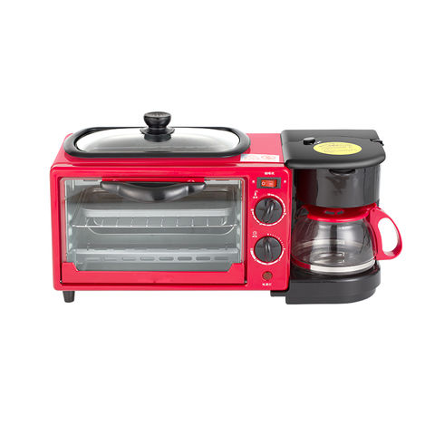 3-in-1 Breakfast Maker, Coffee Machine, Sandwich Maker, Toaster, Electric  Oven, Gift Set, 110v