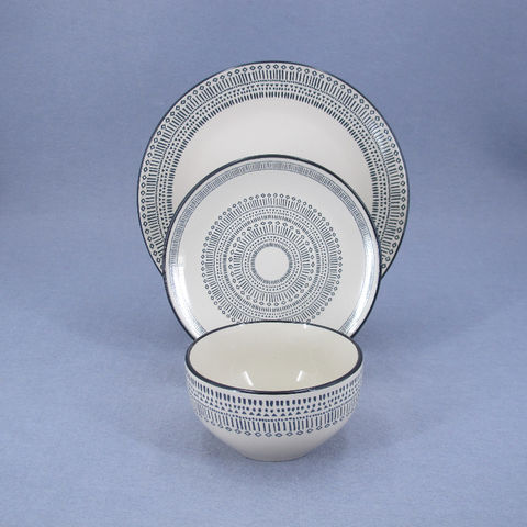 Buy Wholesale China Hot Sale Printing Stoneware Dinner Set ceramic