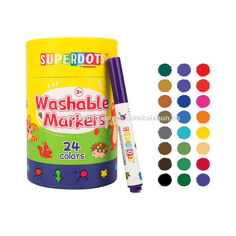 Buy Wholesale China 12/24/36 Colors Water Based Color Pens Kids Art  Painting Marker Sets Washable Skin Safe Ink Markers & Washable Color Pen  Drawing Set at USD 0.13