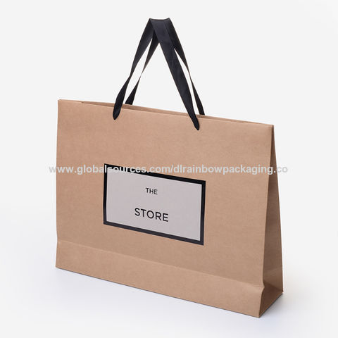 Hulpeloosheid Stressvol Kietelen Buy Wholesale China Customized Kraft Paper Bag Exquisite Uv Hot Stamping  Foil Portable Custom Packaging Bag & Paper Bag at USD 0.45 | Global Sources