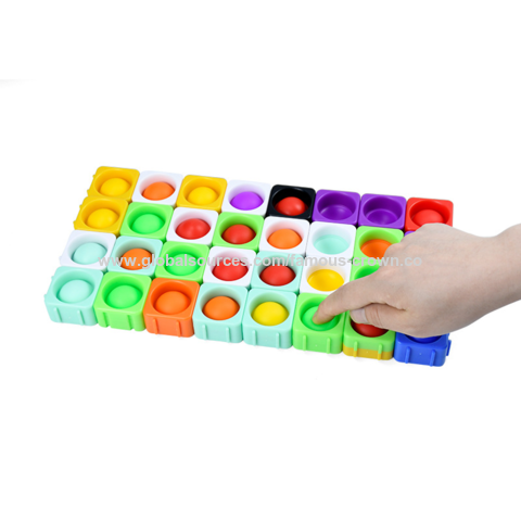 Buy Wholesale China Silicone Building Blocks Creative Push Bubble