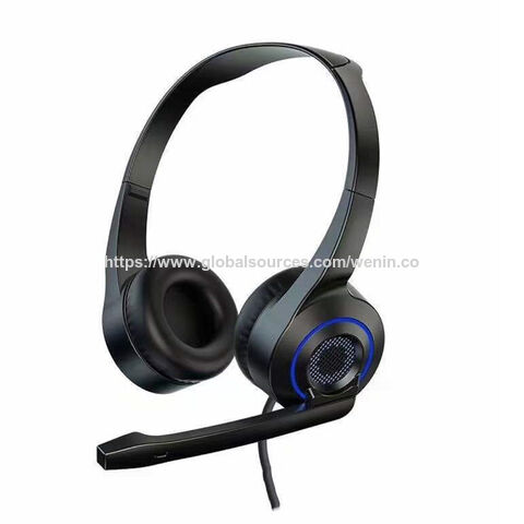 Casque de centre d'appels à faible coût avec casque d'ordinateur LED for sale at factory direct price