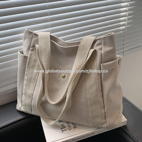 Buy Wholesale China Custom Printed Recycle Plain Organic Cotton Tote Bag  Bulk Large Reusable Canvas Cotton Shopping Bag & Plain Organic Cotton Tote  Bag at USD 0.85