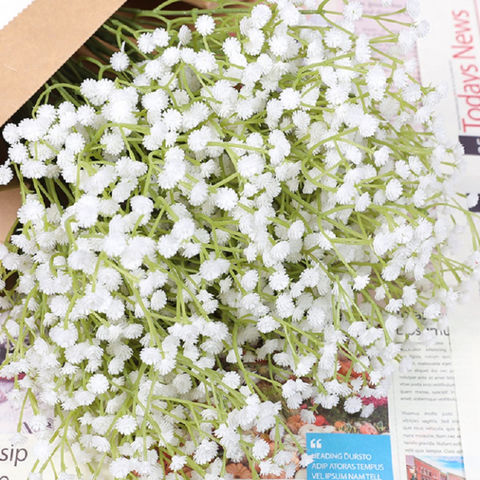 Decorative Plastic Artificial Gypsophila Babysbreath Flower for Wedding -  China Artificial Baby Breath Flowers and Gypsophila price