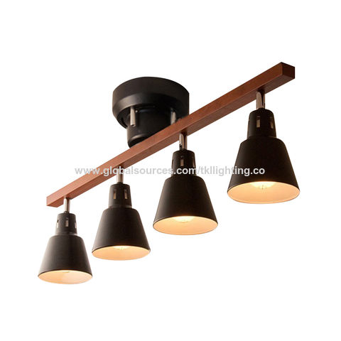 wood track light