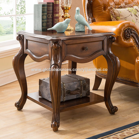 Bulk Buy China Wholesale Pecan Antique Solid Wood Square Table