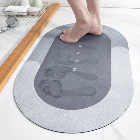 Quick-Drying Mats Color : White Non-Slip Bathroom Mats Bedroom Carpet NYKK Home Decorate Area Rugs Creative Natural Diatom Land Mats Strong Water Absorption 