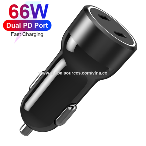 Buy Wholesale China 66w Super Mini Dual C Car Charger For Mobile Phone Fast  Charger,good Quality,oem Order,small Size & Fast Car Charger at USD 4.7
