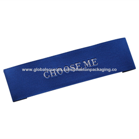 Buy Wholesale China Custom Woven Label Clothing Labels Name Tag T-shirt  With Personalized Brand Logo Size Neck Woven Label & Woven Label at USD  0.01