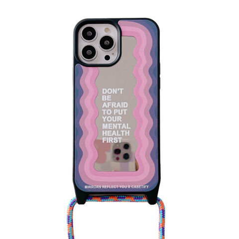  Funda para iPhone 12 Mini 11 Pro Max XR X XS Max 7 8 con cordón  de silicona suave para colgar cuerda, colgante, correa para iPhone Xs :  Celulares y Accesorios