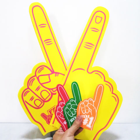 Logo personnalisé gros doigt en mousse EVA/main/Palm, les doigts