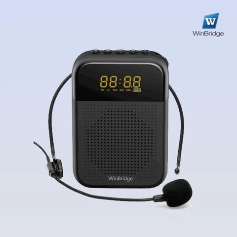 Achetez en gros Winbridge S209 Amplificateur Vocal Avec Casque Filaire Mic  16w 2500mah Affichage Led Bluetooth Muet Chine et Amplificateur De Voix à  62.99 USD