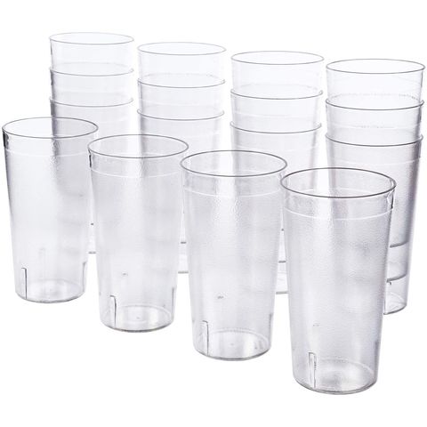 4pcs Reusable Water Cups Plastic Resistant Drinking Cups Beverage Tumblers  Drink Coffee Juice Home Party Restaurant Accessories