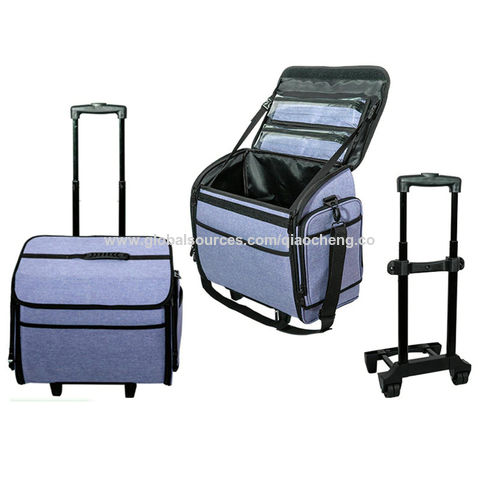 Buy Wholesale China Rolling Wheels Trolley Luggage Travel Folding Claps  Weekend Laptop Bag Pockets Zipper Colorful & Trolley Wheeled Travel Bag  Foldable at USD 12.6