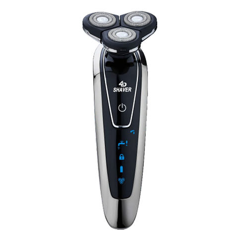  Maquinilla de afeitar eléctrica para hombres, afeitadora  rotativa 4 en 1 para hombres, afeitadora eléctrica impermeable de carga  rápida USB, barba inalámbrica, nariz, recortadora de pelo, maquinilla de afeitar  eléctrica para