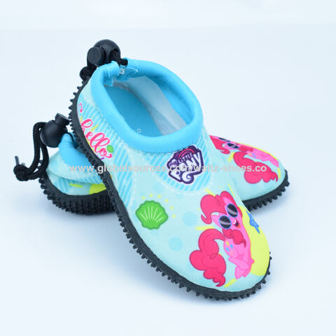 Boys Girls Infant Aqua Shoes Beach Pool Swim Shoes Pink or Blue Non Slip 