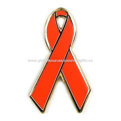 Black and Red Fabric Awareness Ribbons - 250 ribbons / bag