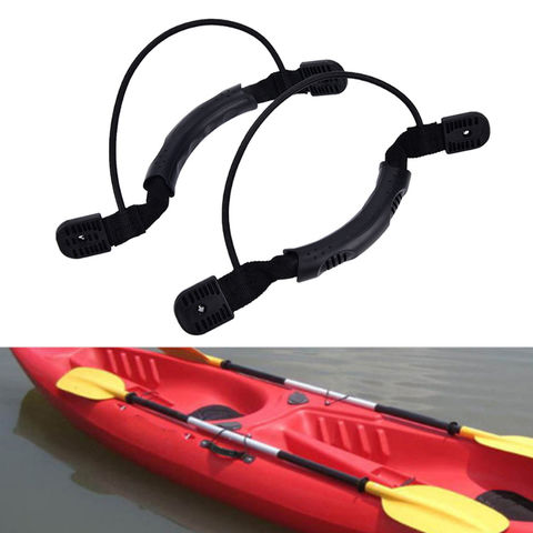 Anndason 4 Pcs Black Kayak Canoe Boat Side Mount Carry Handles/Paddle Park Kayak 