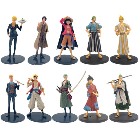 Buy Wholesale China One Piece Figure 10 Styles Anime Luffy Zoro