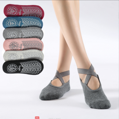 Non Slip Yoga Sock Grip Sock Pilates Sock Skid Socks With Grips For Women