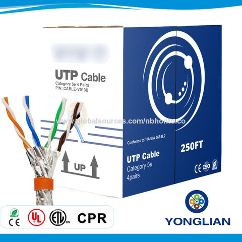 17-10008 Pack of 2 UTP CBL 5M PLASTIC IP67, Ethernet Cables/Networking Cables CAT.5E BLK 