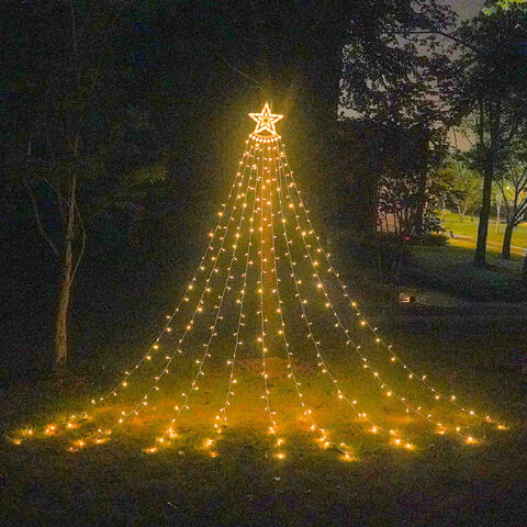 Guirnalda de Luces LED con Forma de Estrella, Impermeable IP65, Ideal para Decoración de Festivales, con 8 Modos. Venta al por mayor de China.