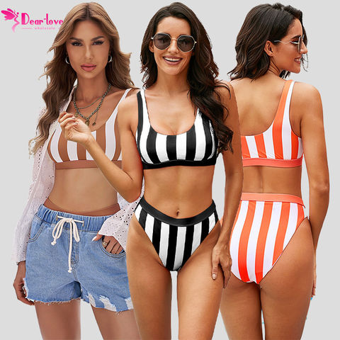 Swimsuit Women Two Piece Tankini Swimsuits for Women Striped Tank