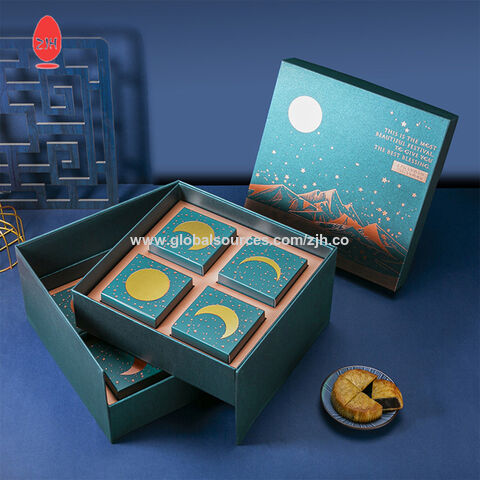 Source 2022 Customised Modern Mooncake Gift Boxes Set Luxury Magnetic  Packaging Moon Cake Box on m.