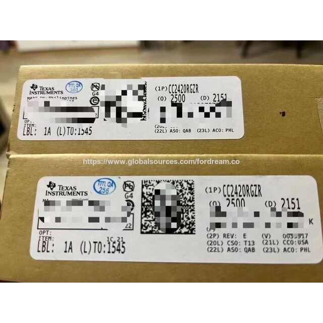 CC2420RGZR CC2420RGZT Transceiver RF Chip SGL 2.4 GHz Transceiver RF Komponen Elektronik TI for sale at factory direct price