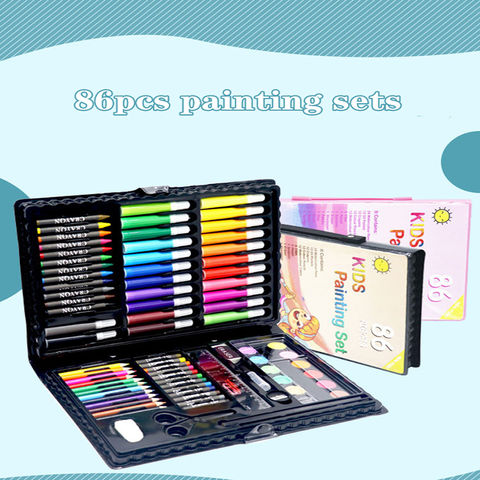 Good Quality 180PCS Professional Drawing Paint Art Set For Kids Children  School Wood Art Set