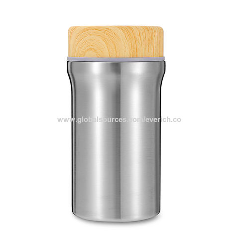 Buy Wholesale China Durable Contianer Food Flask Stainless Steel Vacuum Insulated  Thermal Food Jar With Bamboo Lids & Vacuum Flask at USD 3.96