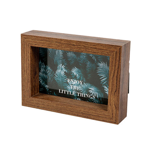 Buy Wholesale China Brown Wooden Shadow Box Frame -with Real Glass-best ...