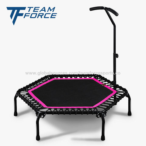 Buy Wholesale China Professional Gym Exercise Trampoline With Handle Bar For Adults & Trampoline at USD 18.9 | Global Sources