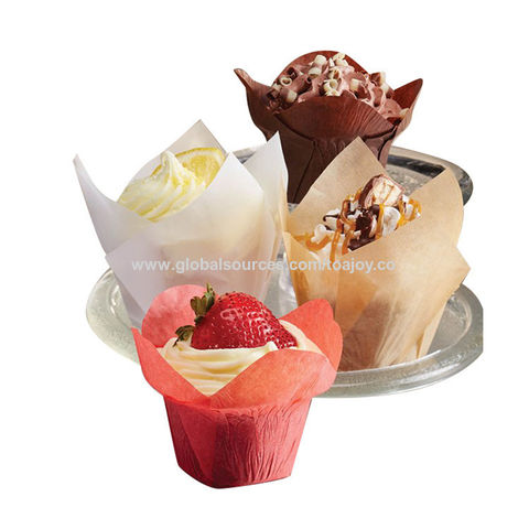 300Pcs Brown Cupcake Liners Greaseproof Muffin Liners Baking Paper