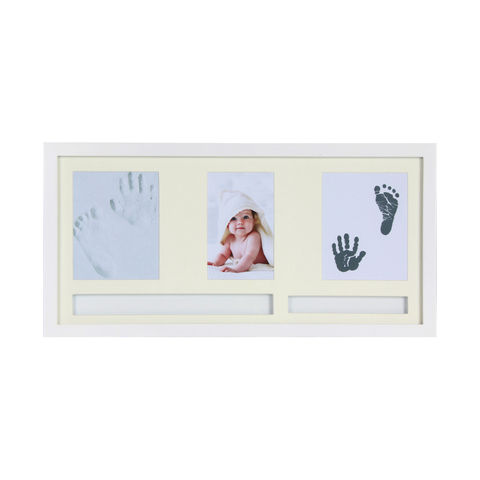  Kit de impresión de manos y pies para bebé, marco de recuerdo  de bebé, fabricante de huellas y manos para bebés, baby shower, marco de  fotos para bebé, marco de fotos