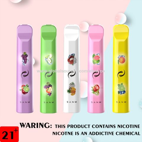 New E Cigarette Device Double Flavors Disposable Vape 2200puffs Sanm ...