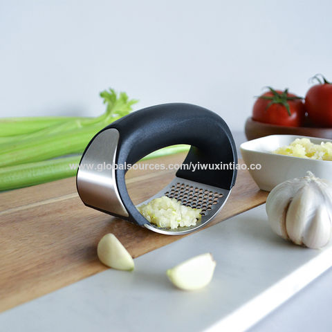 Stainless Steel Garlic Press Masher, Home Use Garlic Peeler Crusher Mincer  And Garlic Chopper
