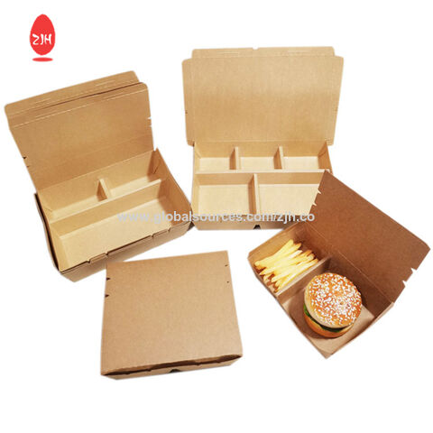 Disposable Paper Pulp Box Burger Box Food Packaging Boxes - China Paper Box,  Burger Box