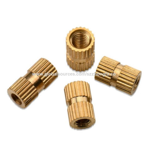 140pcs M3 brass nuts knurled Injection molding nut pass through sleeves kits 3mm-12mm LANGRENYUAN Ltd