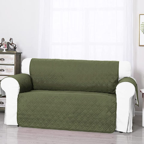 Couch Cover Sofa Slipcover Non Slip, Slipcover For Leather Loveseat